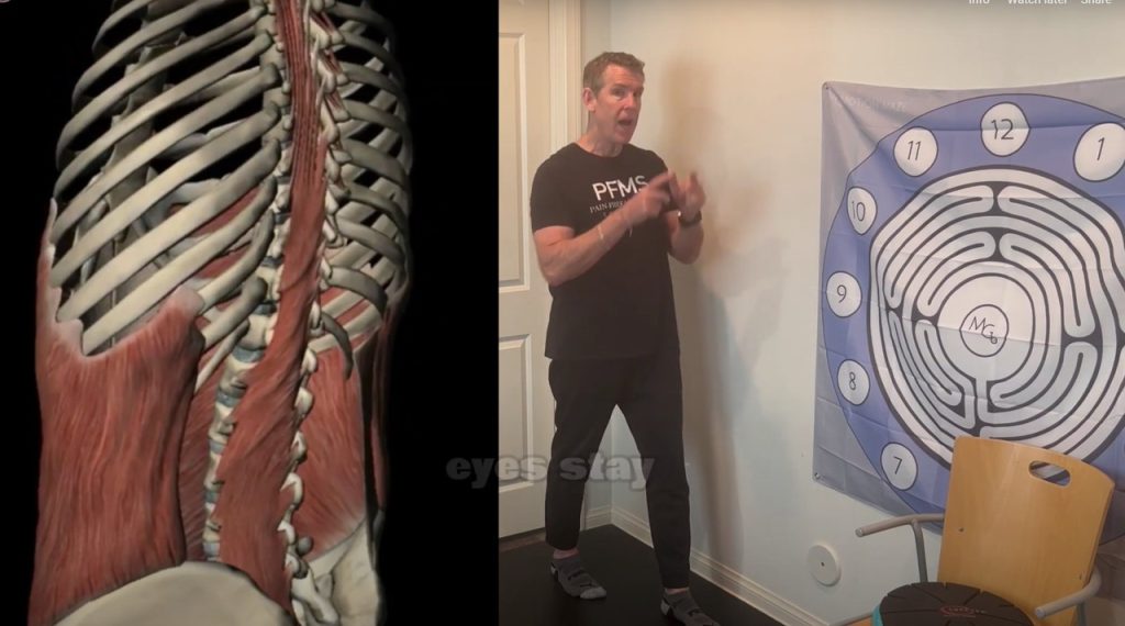 Walking Pose for Upper Back Postural Relief